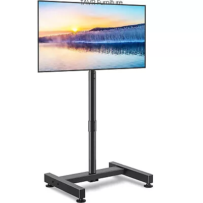 Universal Mobile TV Cart TV Stand With Tilt 90° Rotation For 13-42 Inch TVs • $47.99