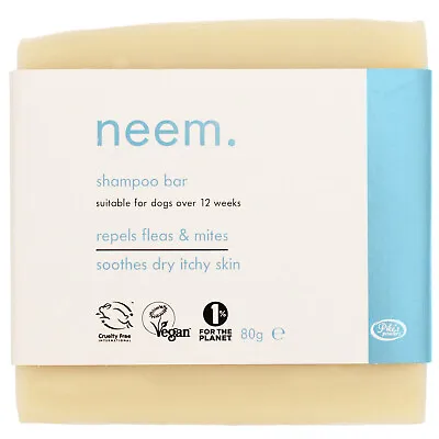 Neem & Tea Tree Dog Shampoo Soap Bar For Fleas Ticks Mites & Dry Itchy Skin • £7.99