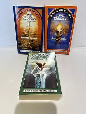 David Eddings Malloreon Books 1-3 Vintage Paperback Book Bundle 80s Editions • £9.80