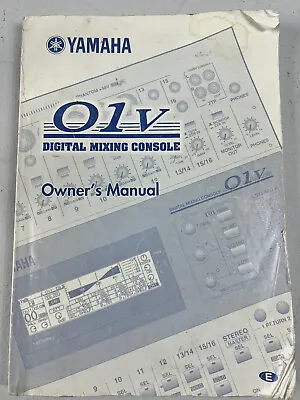 Yamaha 01V Owner’s Manual • £24.05