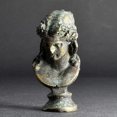 £36.23 • Buy Greek God Dionysos Solid Bronze Bust Statuette Aged With Antique Green Patina