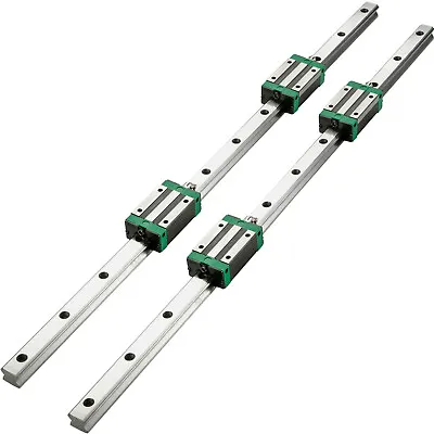 VEVOR 2pcs Linear Rails Linear Bearings And Rails HSR15-1200mm Linear Slide Kit • £49.19