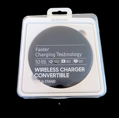 New SAMSUNG Galaxy Note Edge Wireless Charger Convertible Pad & Stand Black • $68