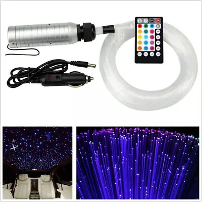 6W Car RGB Star Light Engine 100 Pcs 2M*0.75mm Fiber Optic Cable +28 Key Remote • $50.06