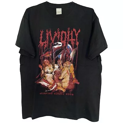 Vintage Lividity Tour T-Shirt Size L Mortal Decay Gorgasm Disgorge Devourment • $125