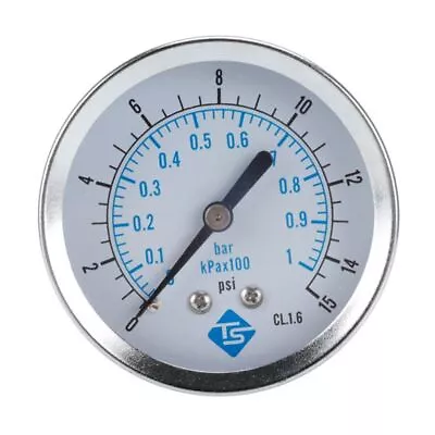 Compact Pressure Gauge Mini Mechanical Pressure Gauge 0-15psi 0-1bar/kpa 1/4  • $12.85