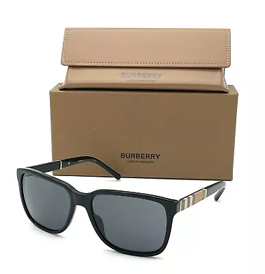 Burberry BE4181 300187 Black / Gray  58mm Sunglasses • $129.95