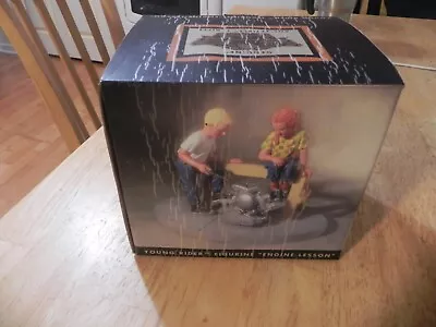 Harley Davidson The Young Rider Series Figurine 1994 The Engine Lesson Open Box • $14.95