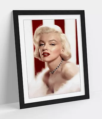 £8.99 • Buy Marilyn Monroe Vintage Photo Red White -art Framed Poster Picture Print Artwork