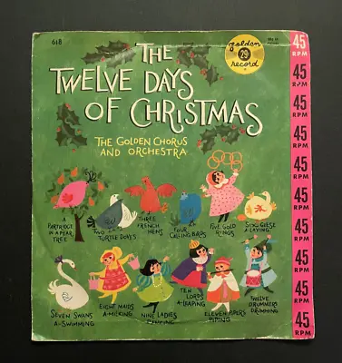 Vintage Golden Record Twelve Days Of Christmas #618 Children's Record 1960 • $9.95