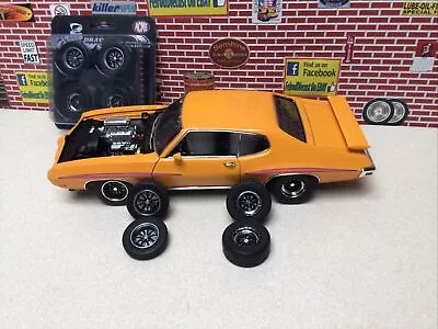 1/18 Acme Drag Outlaws Comp Wheels And Tire Set A1801215w Drag Radials Tires • $35.99