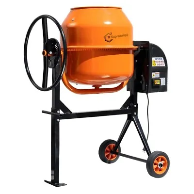 5.3 CF Electric Cement Concrete Stucco Mortar Mixer Steel Drum Mixer 2.3HP • $399