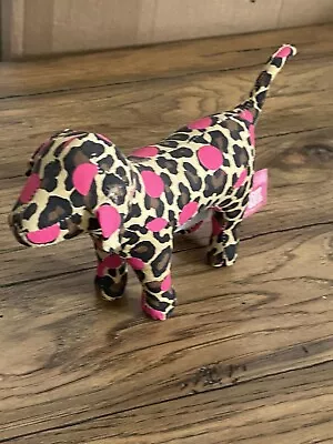 Victoria Secret Pink Plush Dogs Spotted Leopard With Pink Dots 6” • $9.95