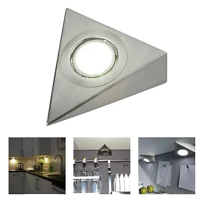 Mains LED Kitchen Under Cabinet Triangle Lights Unit Cupboard Counter Downlight • £7.51
