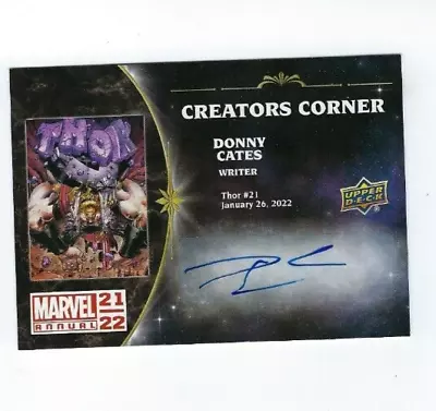 Marvel Annual 2021-22 Creators Corner CC-DC Donnie Cates • $29.50