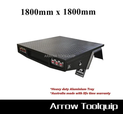 $3250 • Buy 1800 X 1800 Heavy Duty Aluminium Dual Cab Ute Tray Canopy Toolbox Ute Tray