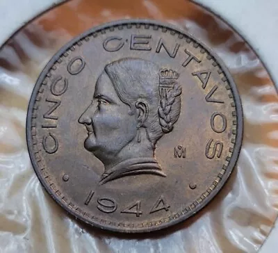 1944  Mexico 5 Centavos World  Coin--High Grade • $3.95