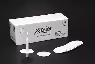 Candlelight Service Candle Bundles (125) 5  X 1/2  White Church Vigil Candles • $48.99