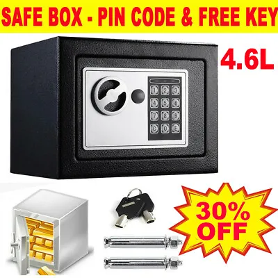 Electronic Password Security Safe Lock Money Cash Deposit Box Office Home Safety • £18.50
