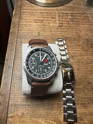 Victorinox Swiss Army AIR FORCE 9G600 Automatic Chronograph. Valjoux 7750 • $1050