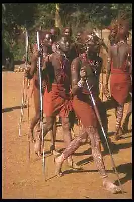 253072 Dancing Masai Warriors A4 Photo Print • £8.99