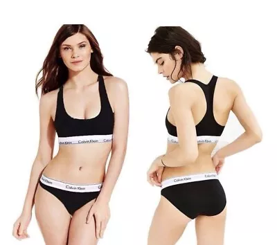 Calvin Klein Women Underwear Ck Bralette Bra&Brief • £9.99