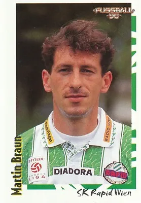 045 Martin Brown # Germany Rapid Wien Sticker Panini Football 1998 • $5.31