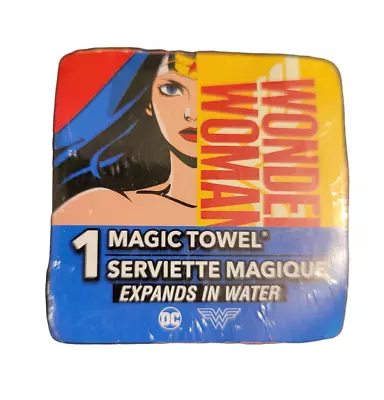 Peachtree Playthings Wonder Woman Magic Towel Washcloth - New • $5.99