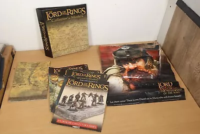 Lord Of The Rings Figures Collector's Model Magazine Binder + Gimli Movie Poster • £19.95