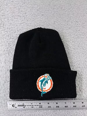 Miami Dolphins Beanie Toque Adult Black Teal Orange Knit Embroidered NFL Acrylic • $15.94