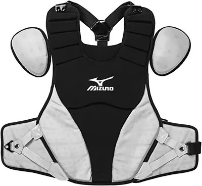 Mizuno Samurai Chest Protector Black/Grey Adult 15” Baseball Protection New • $63.55