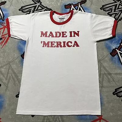 Made In 'Merica Ringer Men's M T-Shirt USA America • $19.99