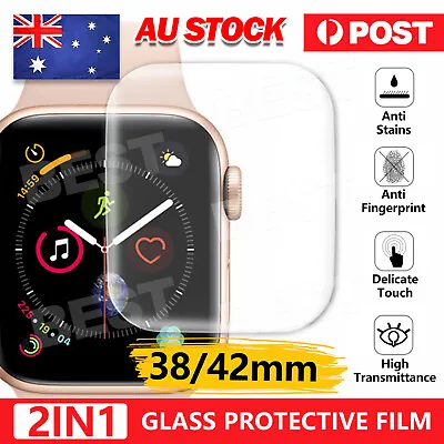 2X For Apple IWatch Series 9 8 7 6 4 3 2 SE Full Tempered Glass Screen Protector • $2.85