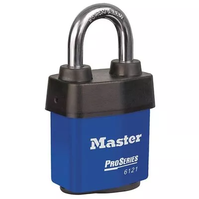 Master Lock 6121BLU 2-1/8  Blue ProSeries Weather Tough Rekeyable Tumbler • $23.99