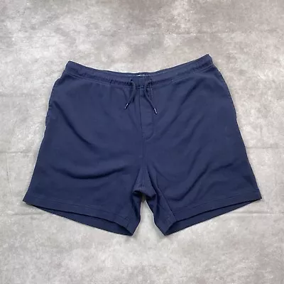 J. Crew Shorts Men's Large Blue Heritage Brushed Rib-Knit Cotton 6  Inseam Short • $19.94