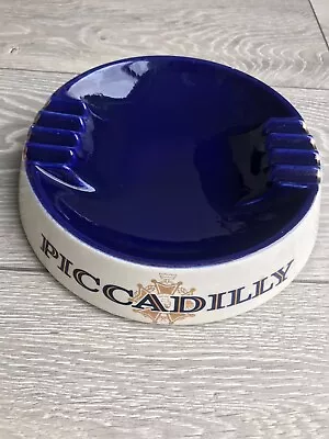 £0.99 • Buy Piccadilly By Wade Blue Gold Vintage Retro Ashtray Rare Pub Bar Man Cave Ceramic