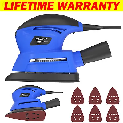 Powerful Electric Detail Mouse Palm Handheld Sander With Detail Sanding Sheets • £24.53