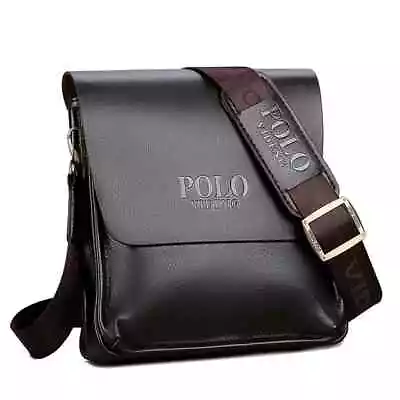 New POLO Brand Shoulder Men's Bag Messenger Business Briefcase Vintage Leather • $23.37