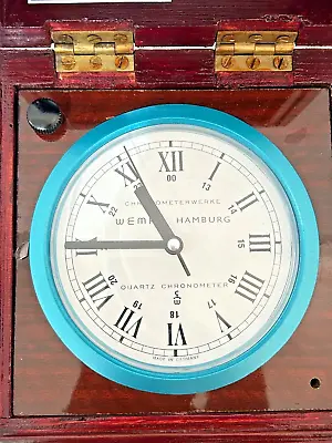 Rare Wempe Hamburg Chronometerwerke Quartz Clock Chronometer - Fast Shipping • $553.41