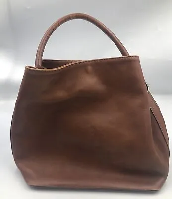 I Medici Firenze Shoulder Bag Hobo Crossbody Cognac Brown Leather Made In Italy • $65.99