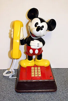 Disney Resort 1980's Classic Mickey Mouse Phone Vista United Telecommunications • £100