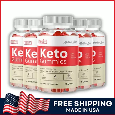 Truly Gummies Keto 1500mg Advanced Formula ACV Weight Loss Support Ketosis 5-Pck • $54.72