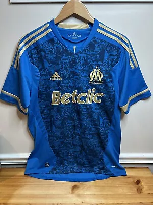 Olympique De Marseille FC Soccer Jersey Football French Adidas SS Shirt Mens M • $89.99