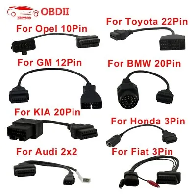 $11.23 • Buy Diagnostic Cable Adapter OBD2 Scanner For Toyota GM Audi Opel BMW 20Pin Honda