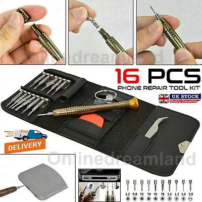 Mini Screwdriver Set Bits 16/20Pcs Multi Precision Hex Torx Star Repair Tool UK • £4.19