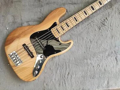 New High Quality Elm Wood Nature Color Electric 5 String F Jazz Bass Guitar • $331