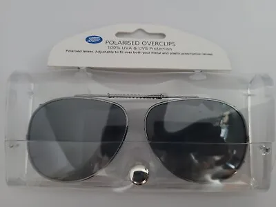 £8.95 • Buy Boots Opticians Polarised Polarized Clip On Sunglasses Over Clips UV A + UV B