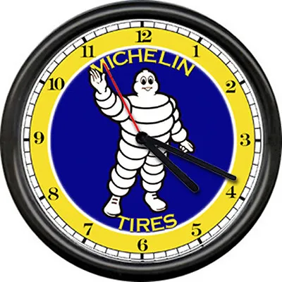 Michelin Tires Service Advertising Auto Tire Store Dealer Sales Sign Wall Clock • $26.95