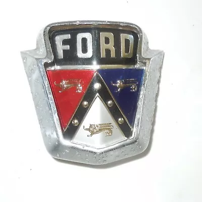  1952 Ford Trunk Lid Ornament Badge Emblem  And  Retainer OEM BF-7042522-A • $64.95