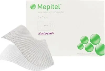 Mepitel Silicone Wound Contact Layer Dressings 5cm X 7cm (x5) • $17.25